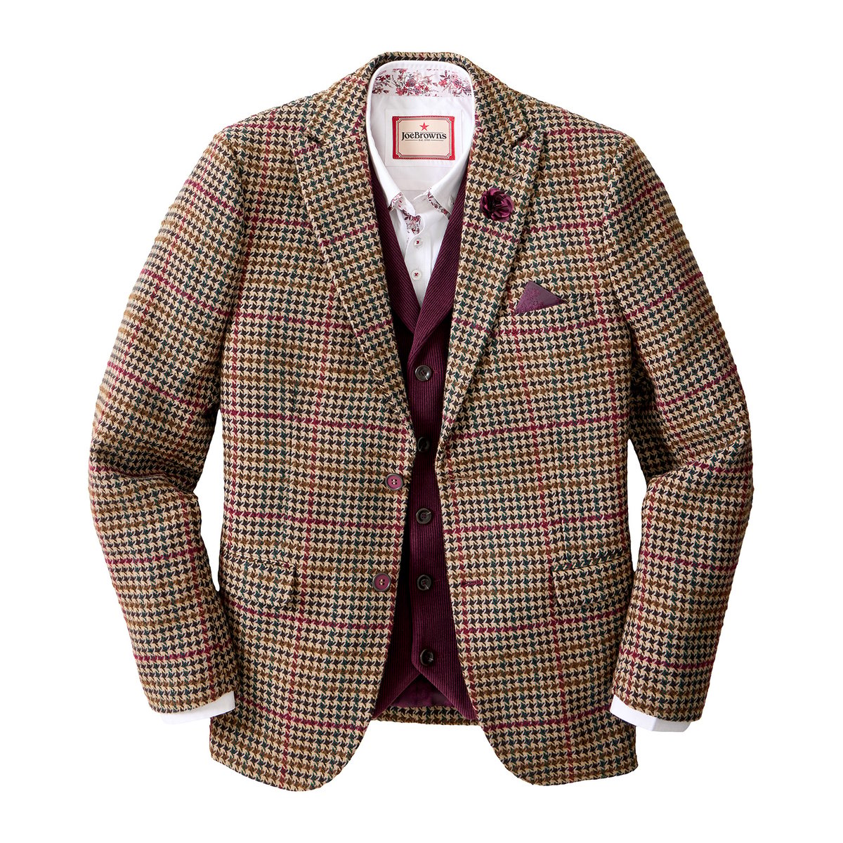 Blazer Pied-de-Poule Tradition multicolore, JOE BROWNS