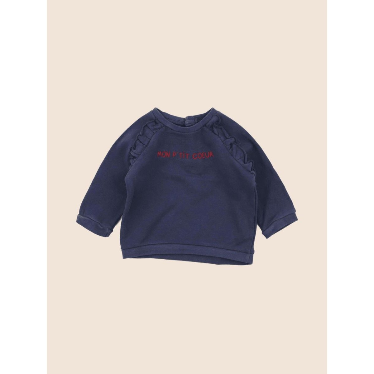 Sweat - Etat satisfaisant bleu, VERTBAUDET