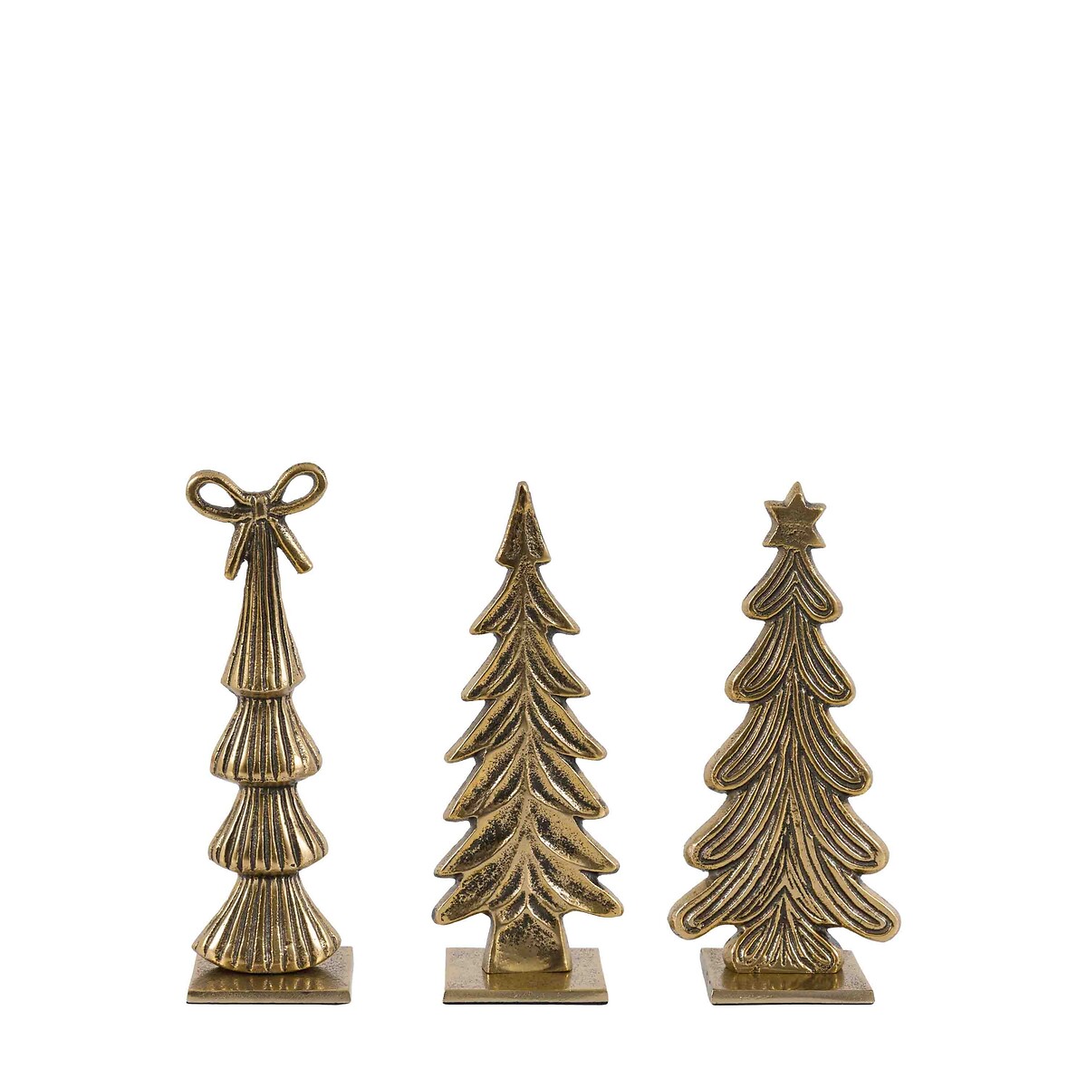 Set of 3 Heritage Tree Ornaments in Gold gold-coloured, ÉDITÉ