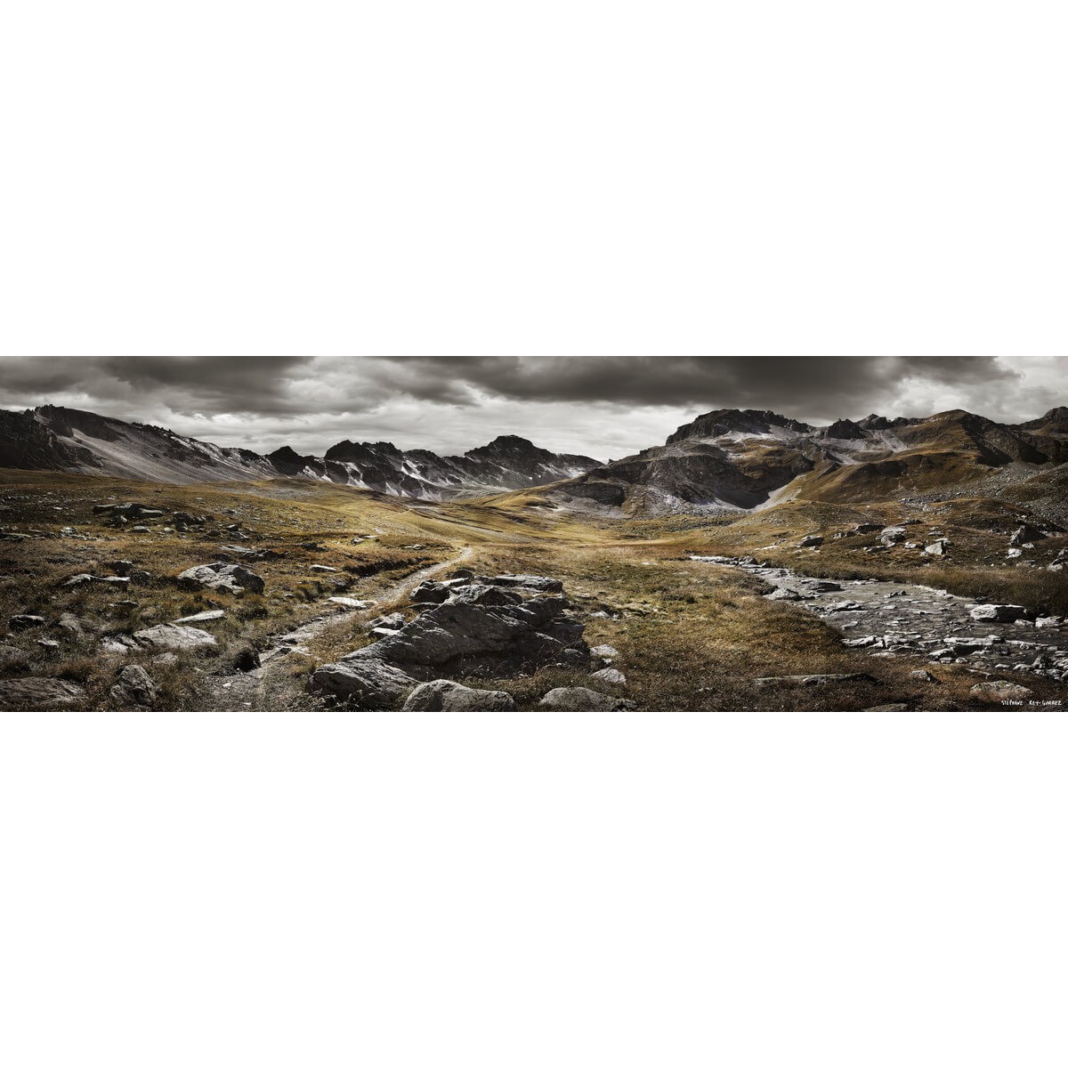 Tableau Mural Vallon De La Sach MONTAGNE tableaux sur toile-gris, CEANOTHE