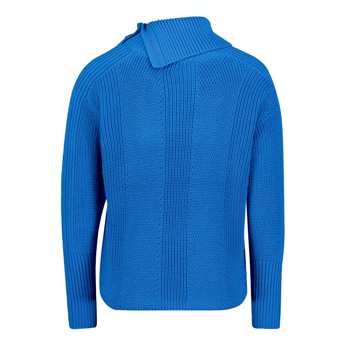 Pull-over en grosse maille à col montant strong blue, BETTY BARCLAY