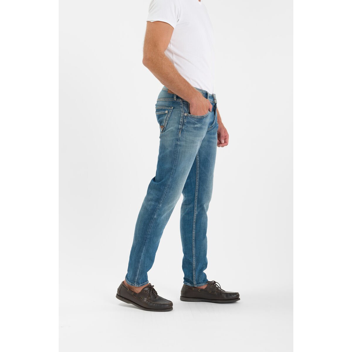 Jeans slim stretch 700/11, longueur 34 blue, LE TEMPS DES CERISES