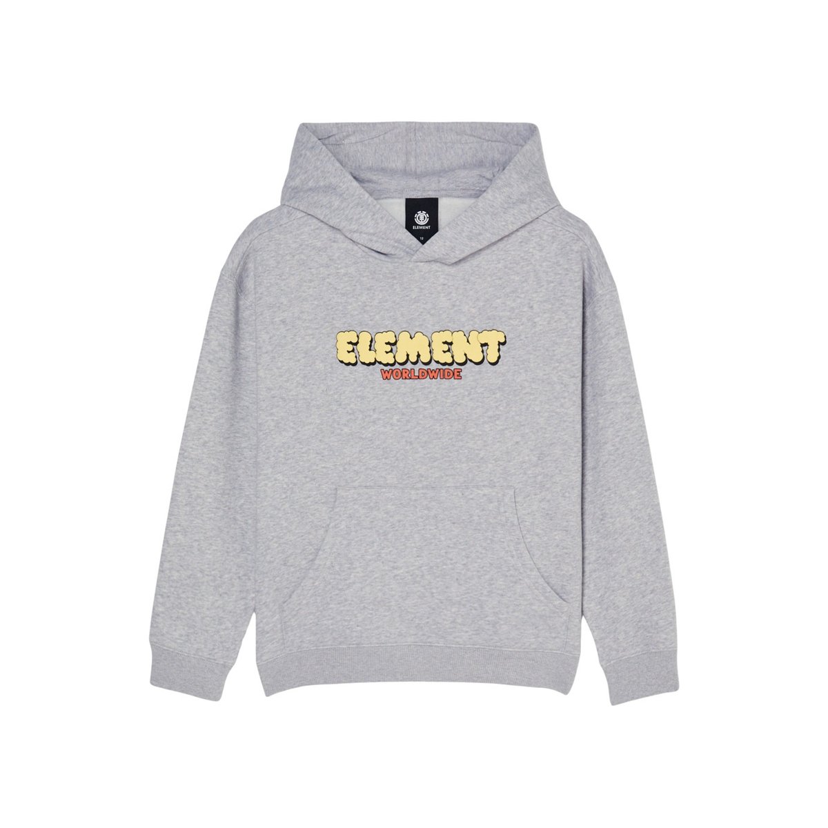 Sweat capuche FLUFF gris mid grey heather, ELEMENT