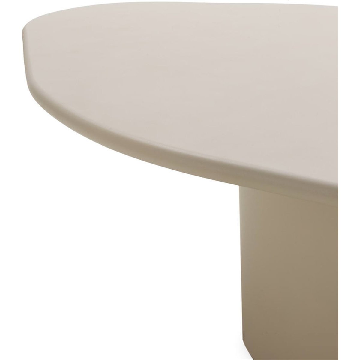 Table de salle à manger sculpturale taupe, RECOLLECTION