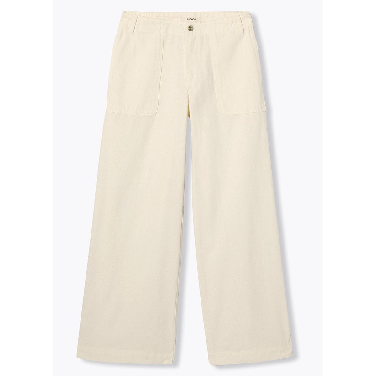 Pantalon large en toile ecru, PROMOD