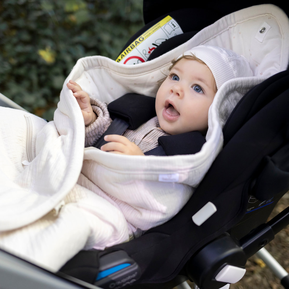 Nid d'ange bébé poussette et siège auto mi-saison - Confort mi saison pudding, BEMINI