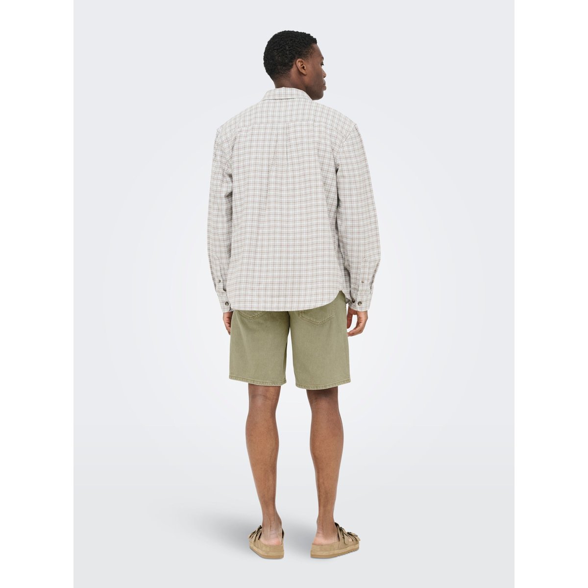 Short En Denim marron - cuban sand 1, ONLY & SONS