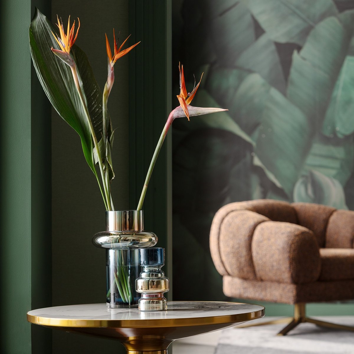 Vase en verre, PHENOM multicolore, KARE DESIGN
