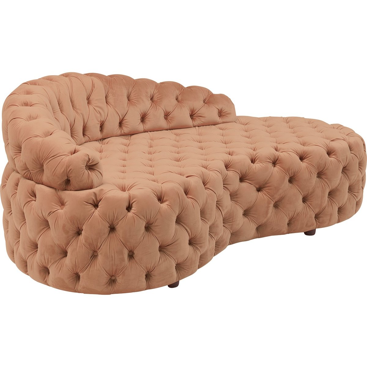 Méridienne en velours, SANTA BARBARA beige, KARE DESIGN