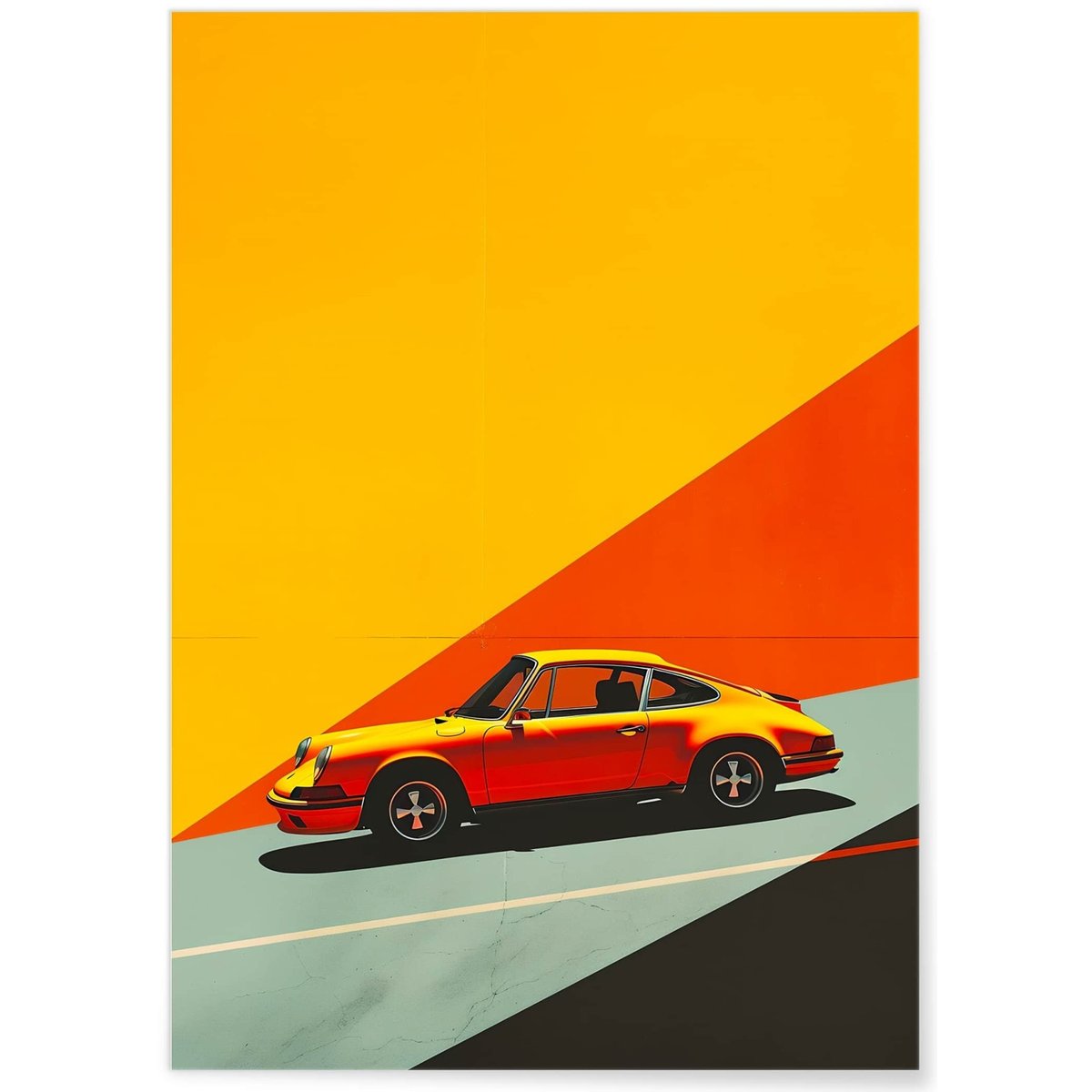 Affiche 911 minimaliste - Esprit classique blanc, L'AFFICHERIE
