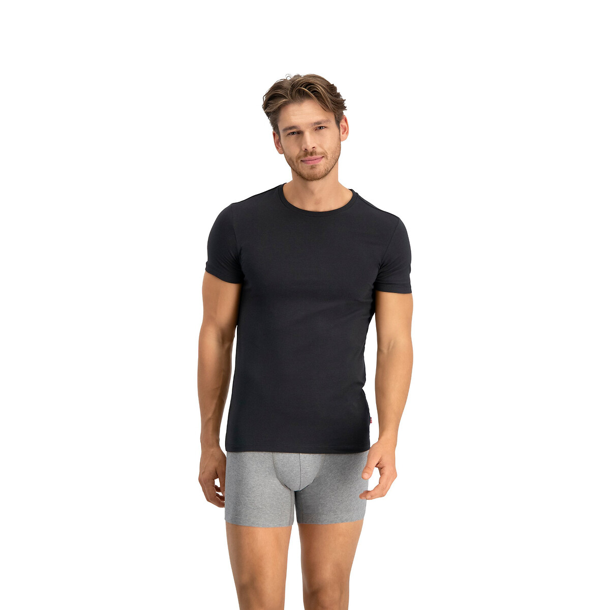 Lot de 2 t-shirts col rond noir + noir, LEVI'S