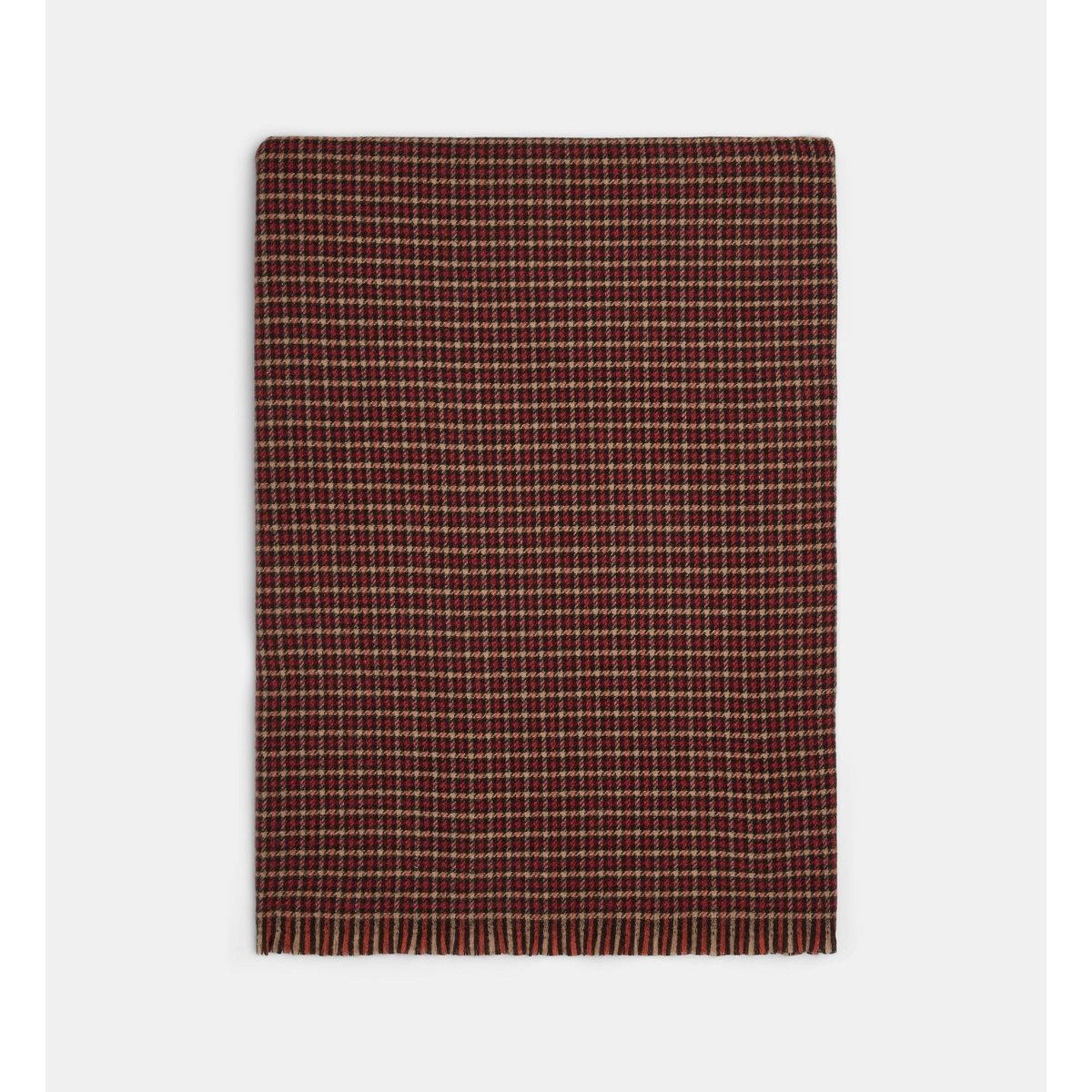 Echarpe sagra motif pied-de-poule marron foncé, GALERIES LAFAYETTE