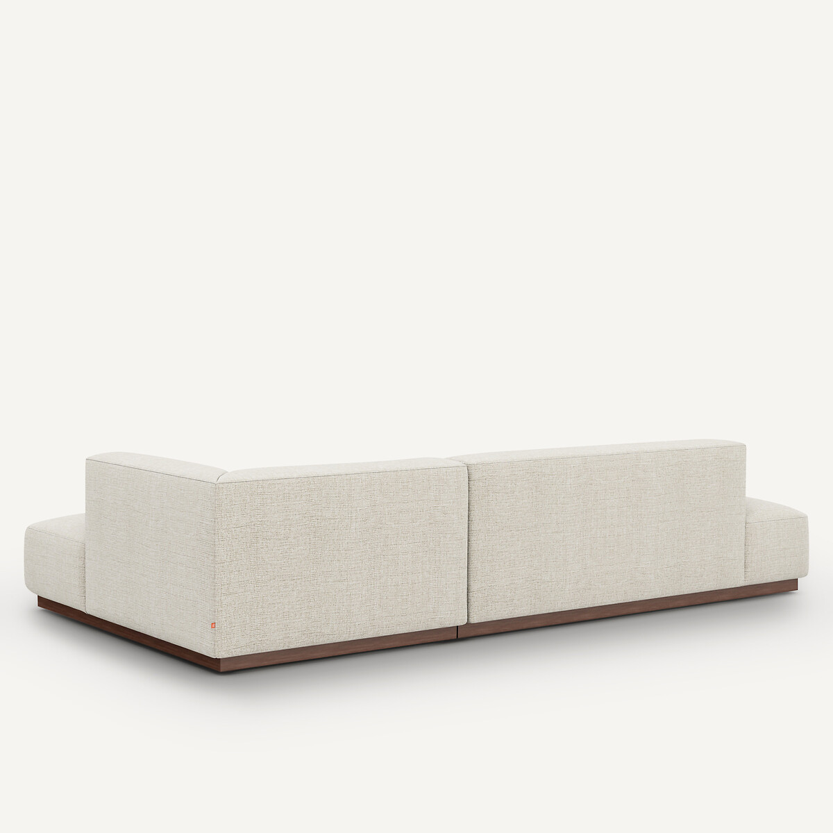 Canapé d'angle droit XL toile jaspée, Jacopo naturel, AM.PM