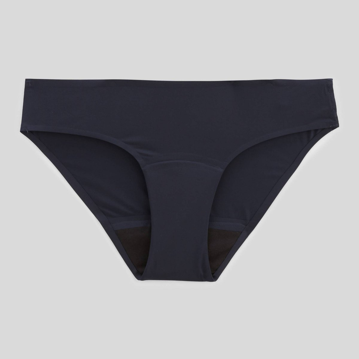 Culotte menstruelle en microfibre finition plate marine, MONOPRIX