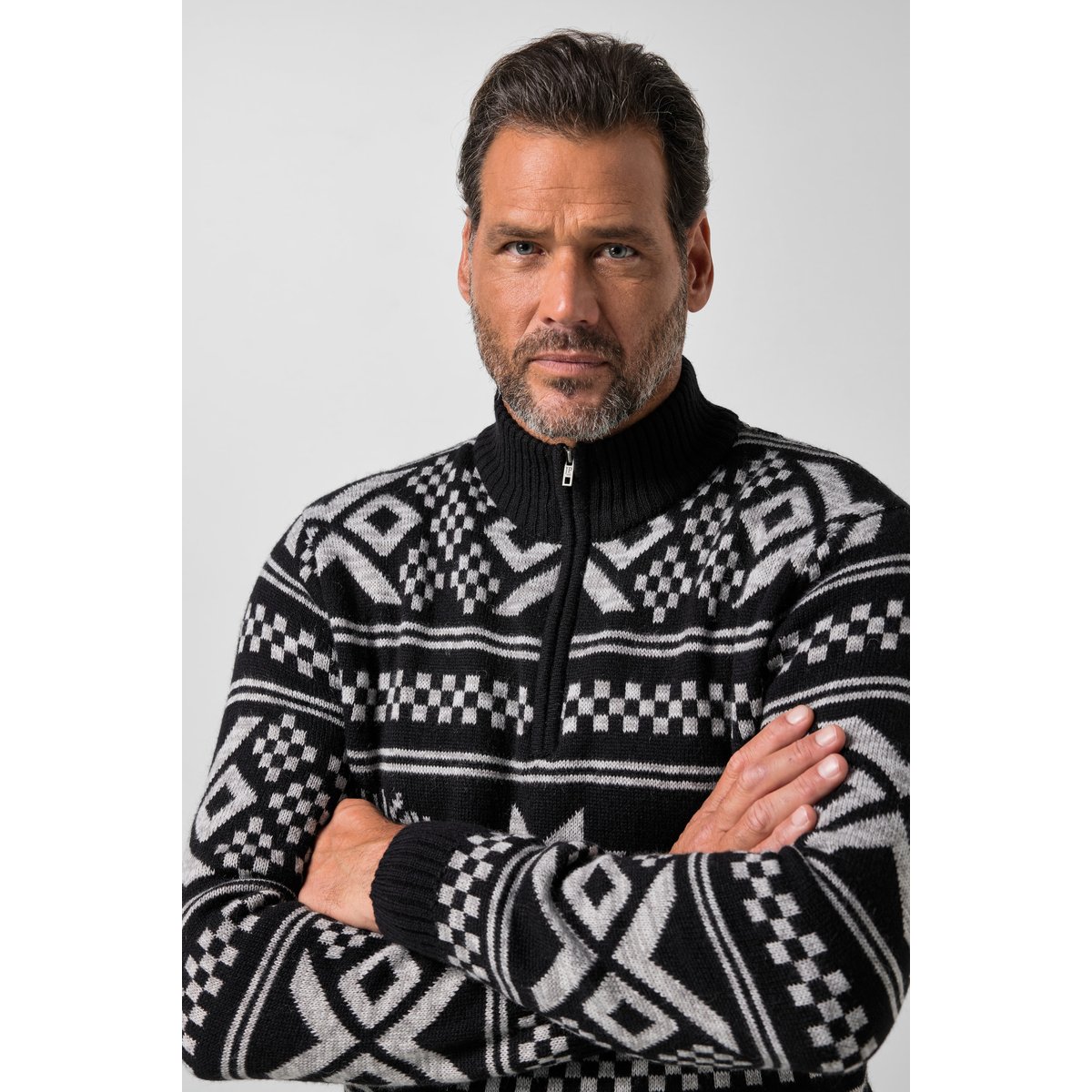 Pull, Noël, jusqu'à la taille 7 XL noir, JP1880