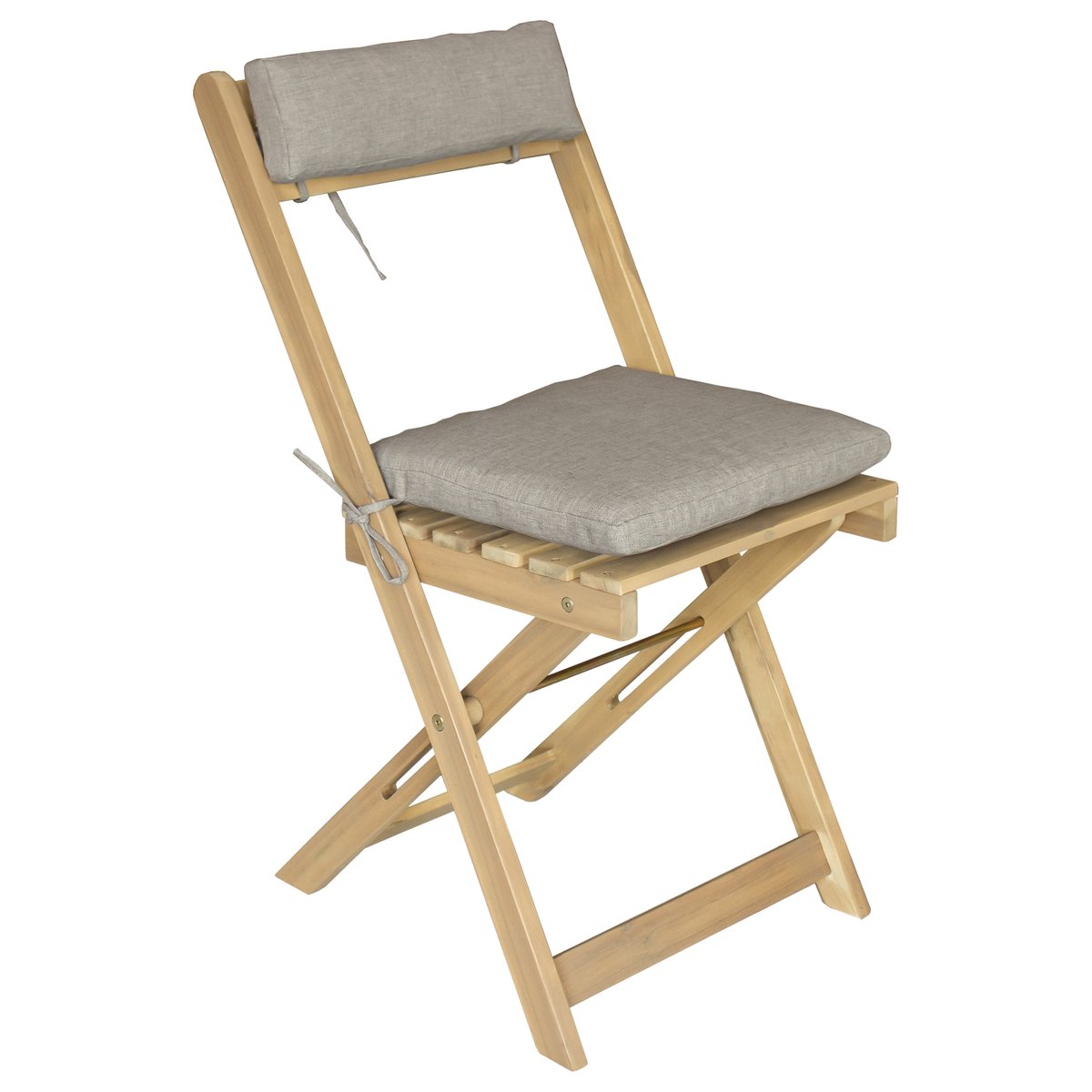 Ensemble table et chaises 2pl. acacia BENAGIL, BENAGIL beige, bois, HAPPY GARDEN