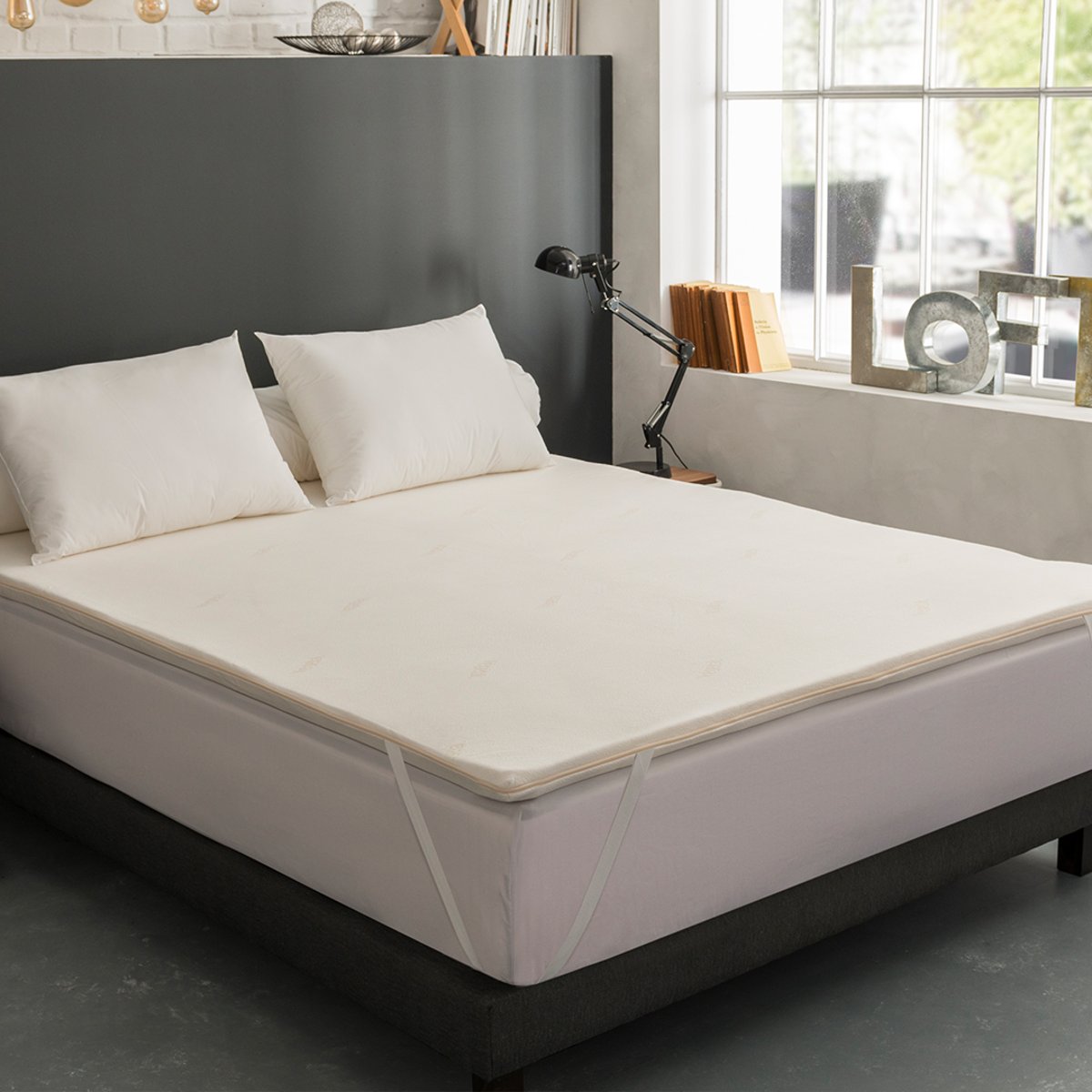 Surmatelas MEMORYFLEX mousse à mémoire de forme blanc, DODO