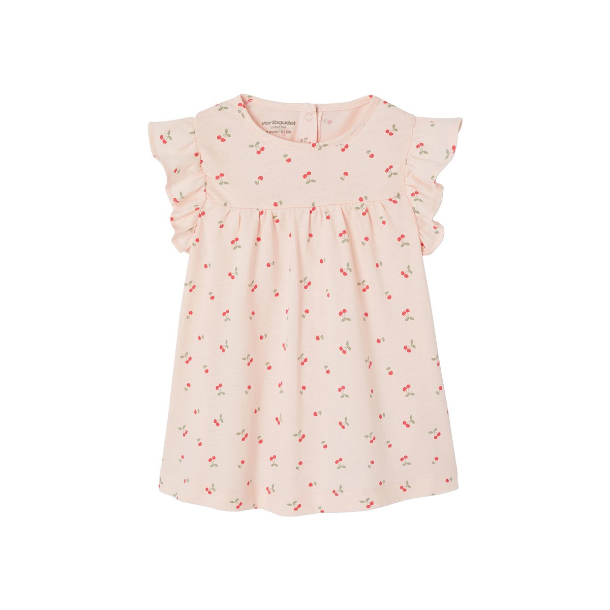 Robe bébé en jersey BASICS rose, VERTBAUDET