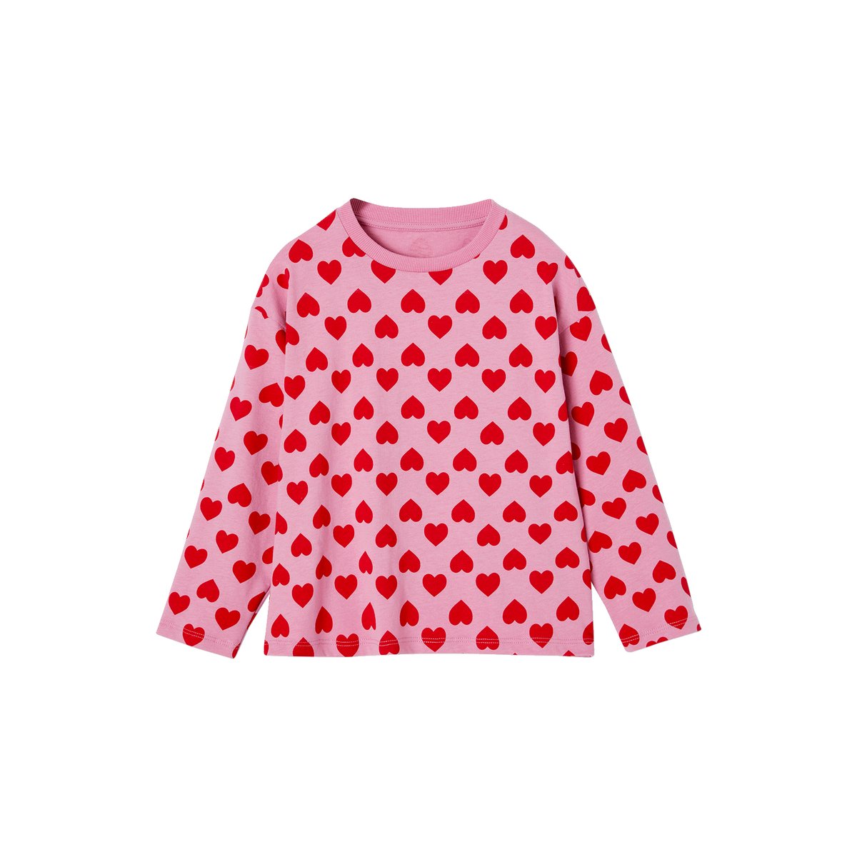 Tee-shirt manches longues vieux rose, VERTBAUDET