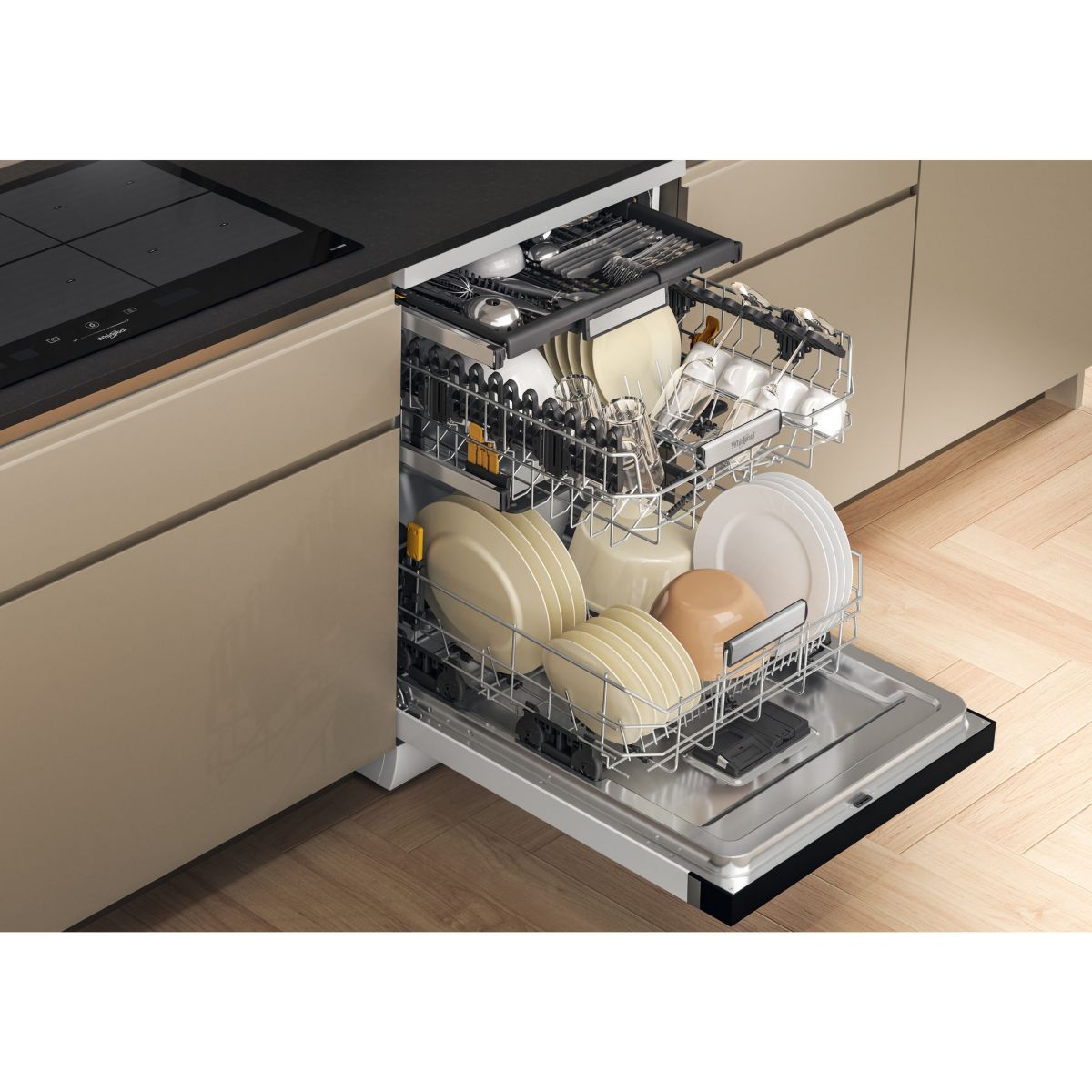 Lave vaisselle 60 cm W7FHS41 MaxiSpace couleur unique, WHIRLPOOL