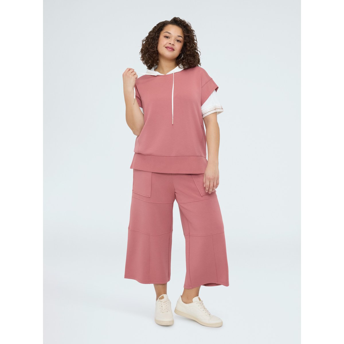 Sweat sans manches rose, FIORELLA RUBINO