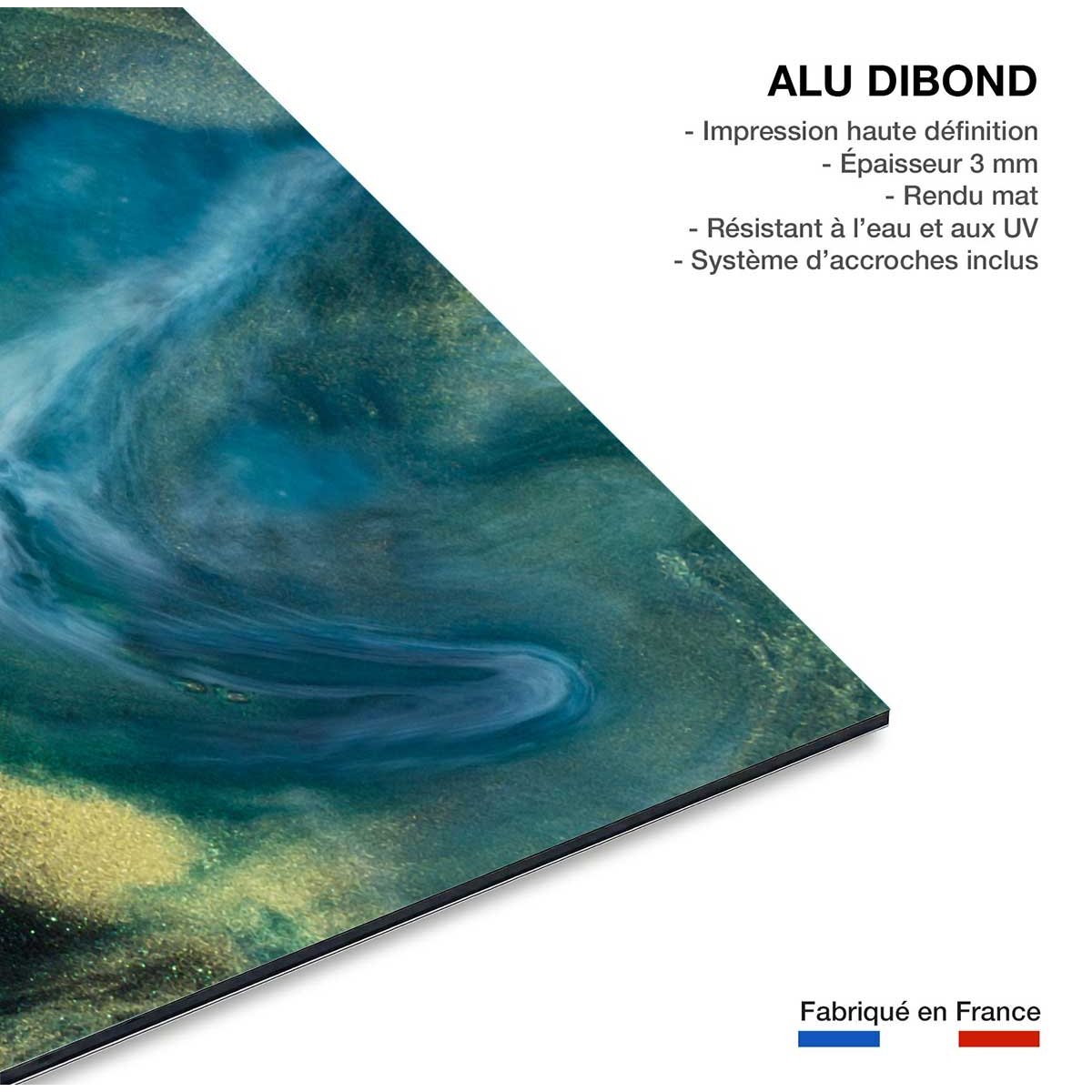 Tableau bleu constellation tableau alu dibond, HEXOA