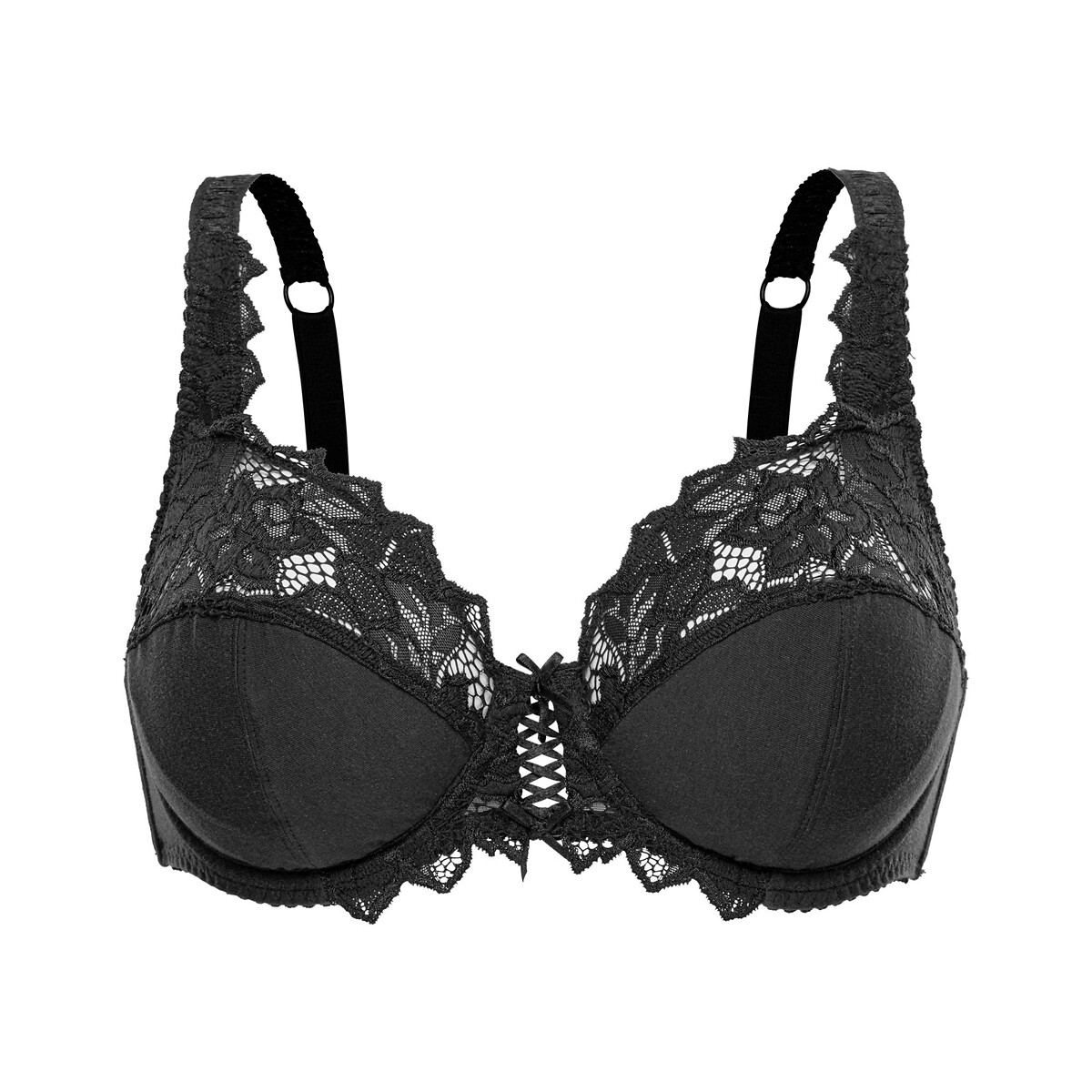 Coton D'Arum Full Cup Bra black, SANS COMPLEXE