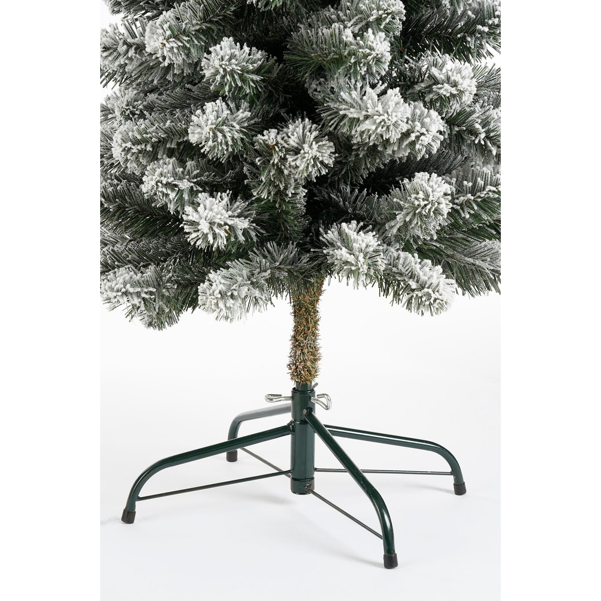 Sapin de Noël artificiel étroit enneigé H185 cm CHARLTON vert, BLACK BOX TREES