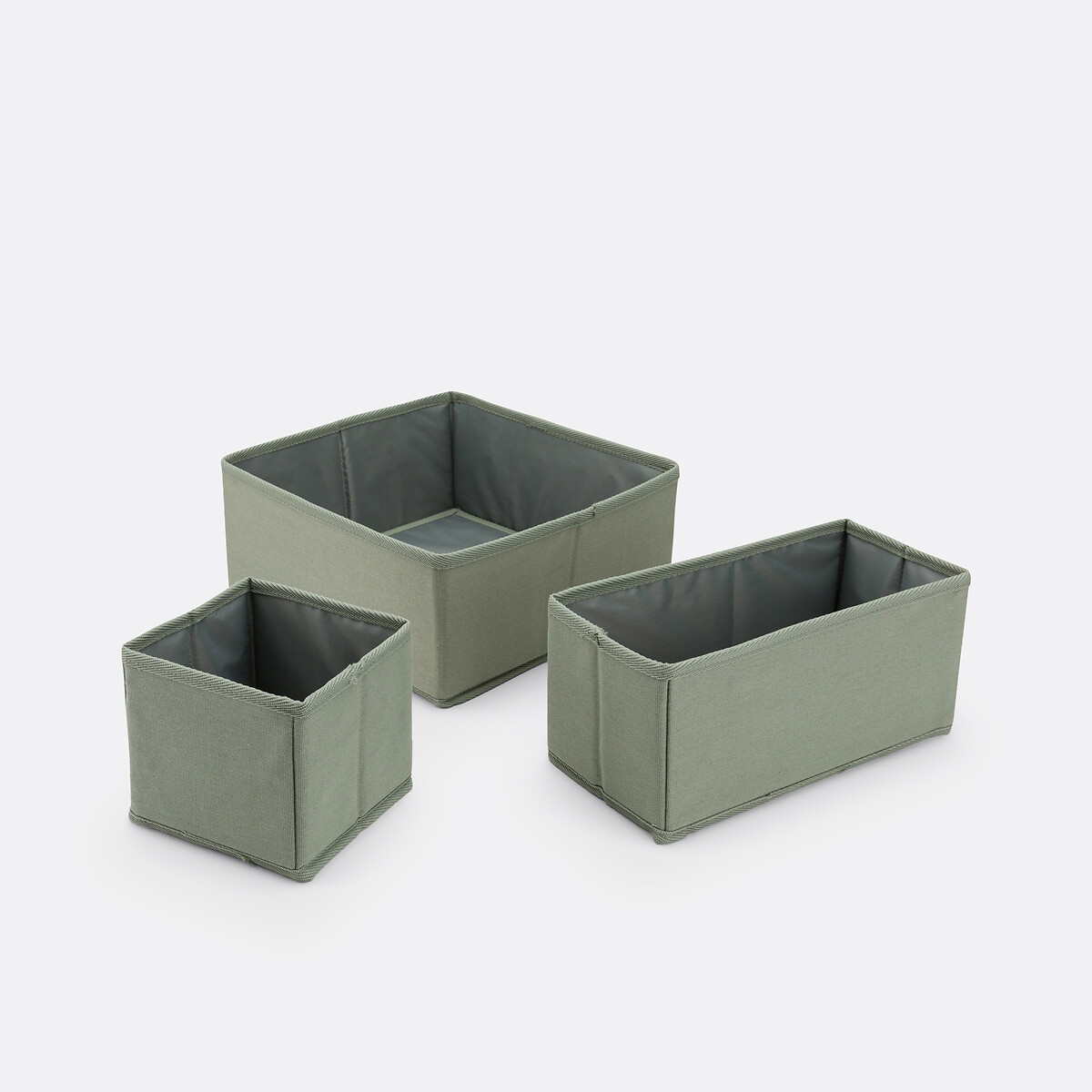 Set van 6 opbergdozen Odani grijsgroen, LA REDOUTE INTERIEURS