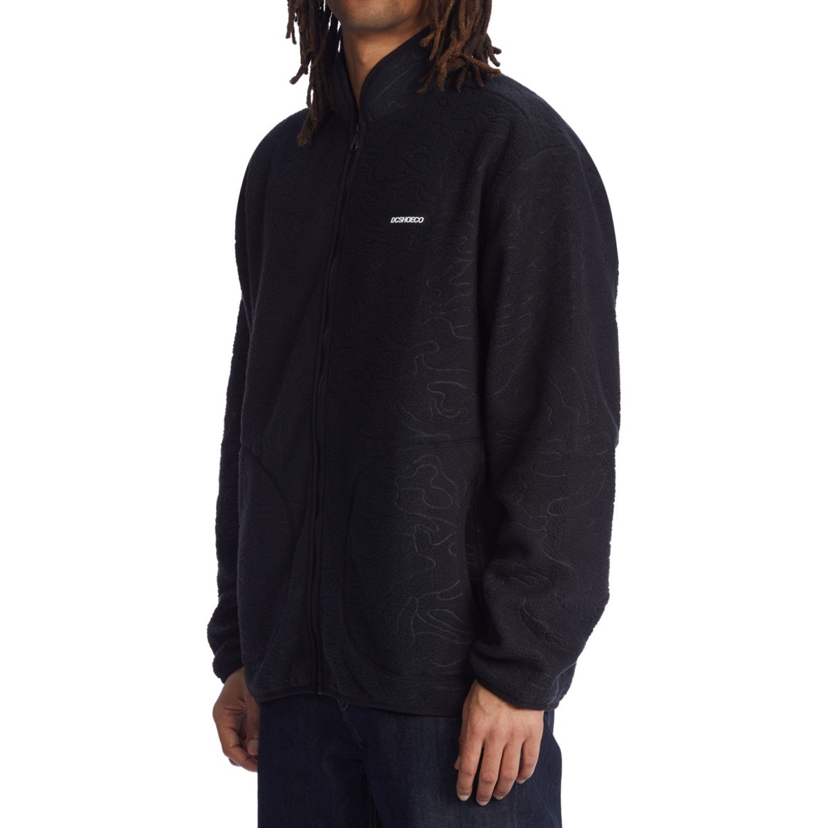 Polaire zippée OUTSIDER. multi black outline camo, DC SHOES