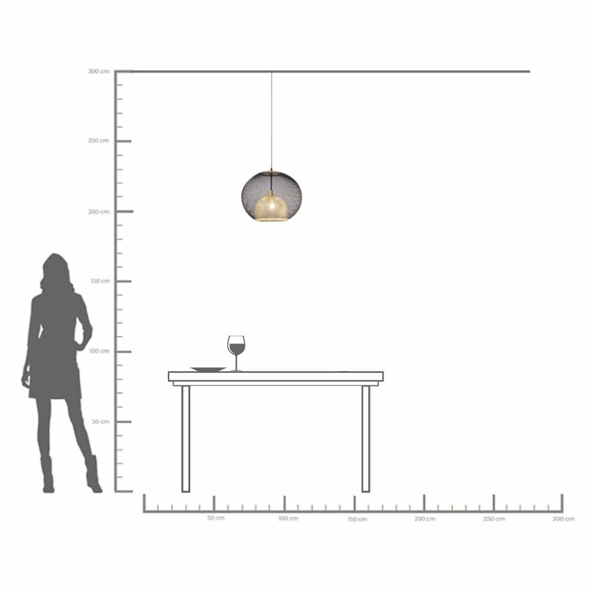 Suspension Grato Ø45cm doré, KARE DESIGN