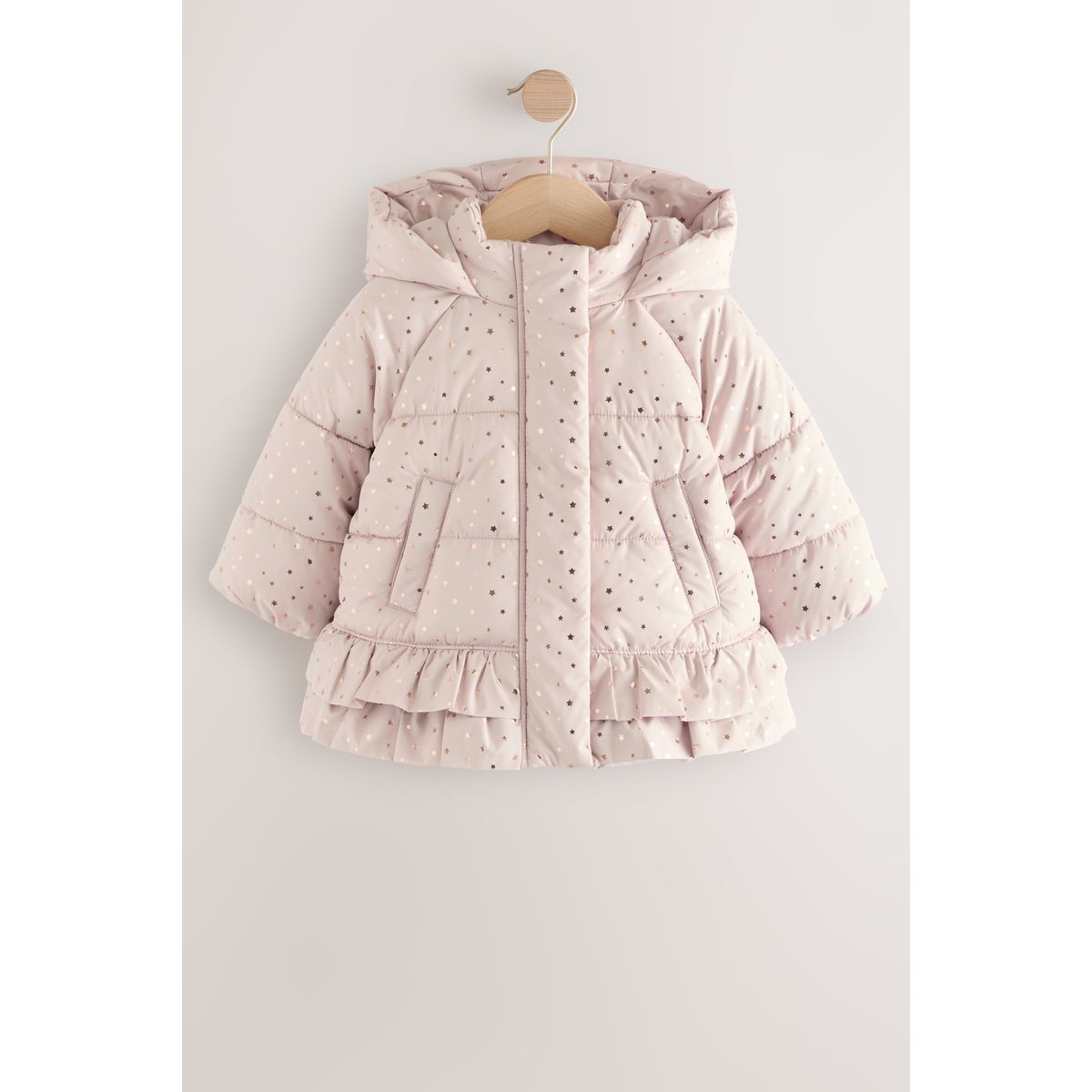 Manteau rembourré imperméable rose, NEXT