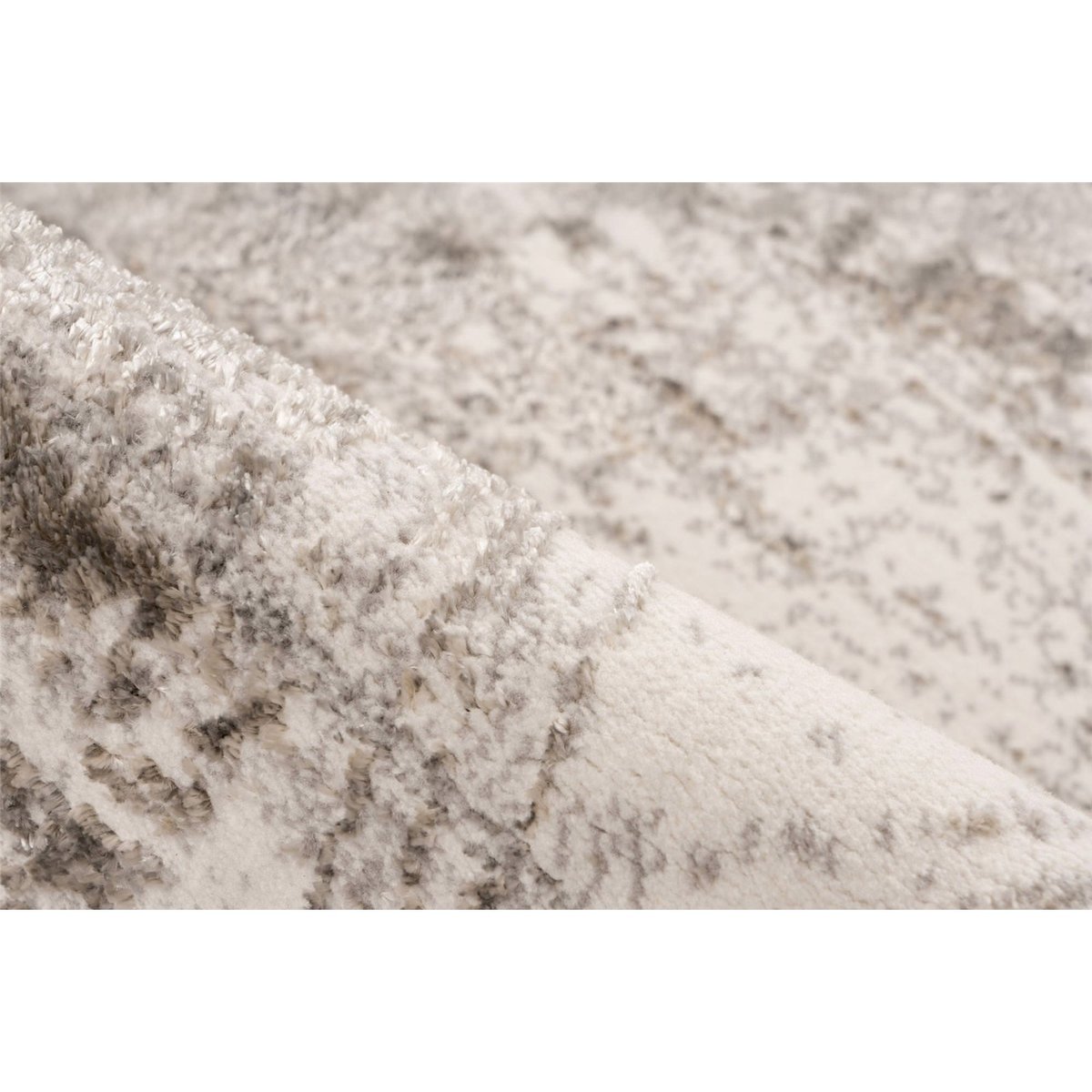 Tapis rectangulaire, Chalk beige sable et argent grisé, ARTE ESPINA