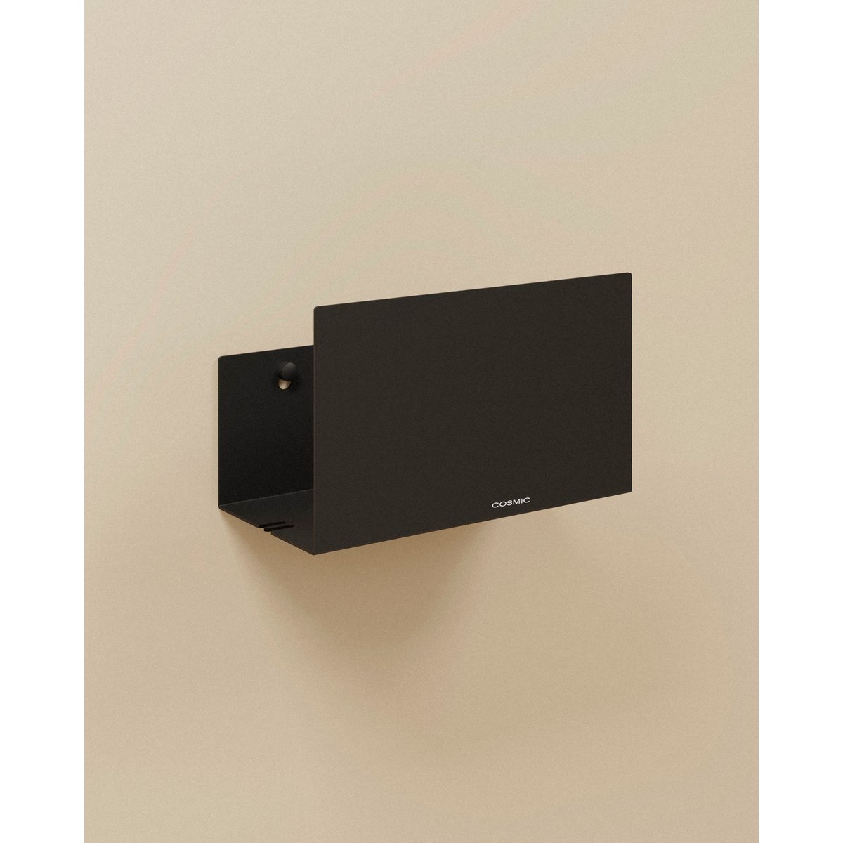 Porte-savon De Douche avec vis ou adhésif NOOK noir mat, COSMIC