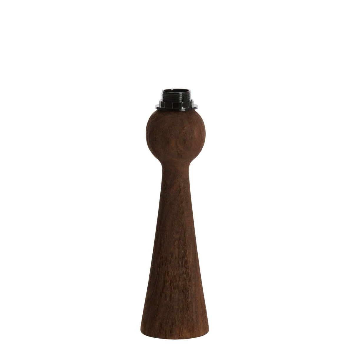 Base De La Lampe Bois FESTINA marron foncé, LIGHT & LIVING 