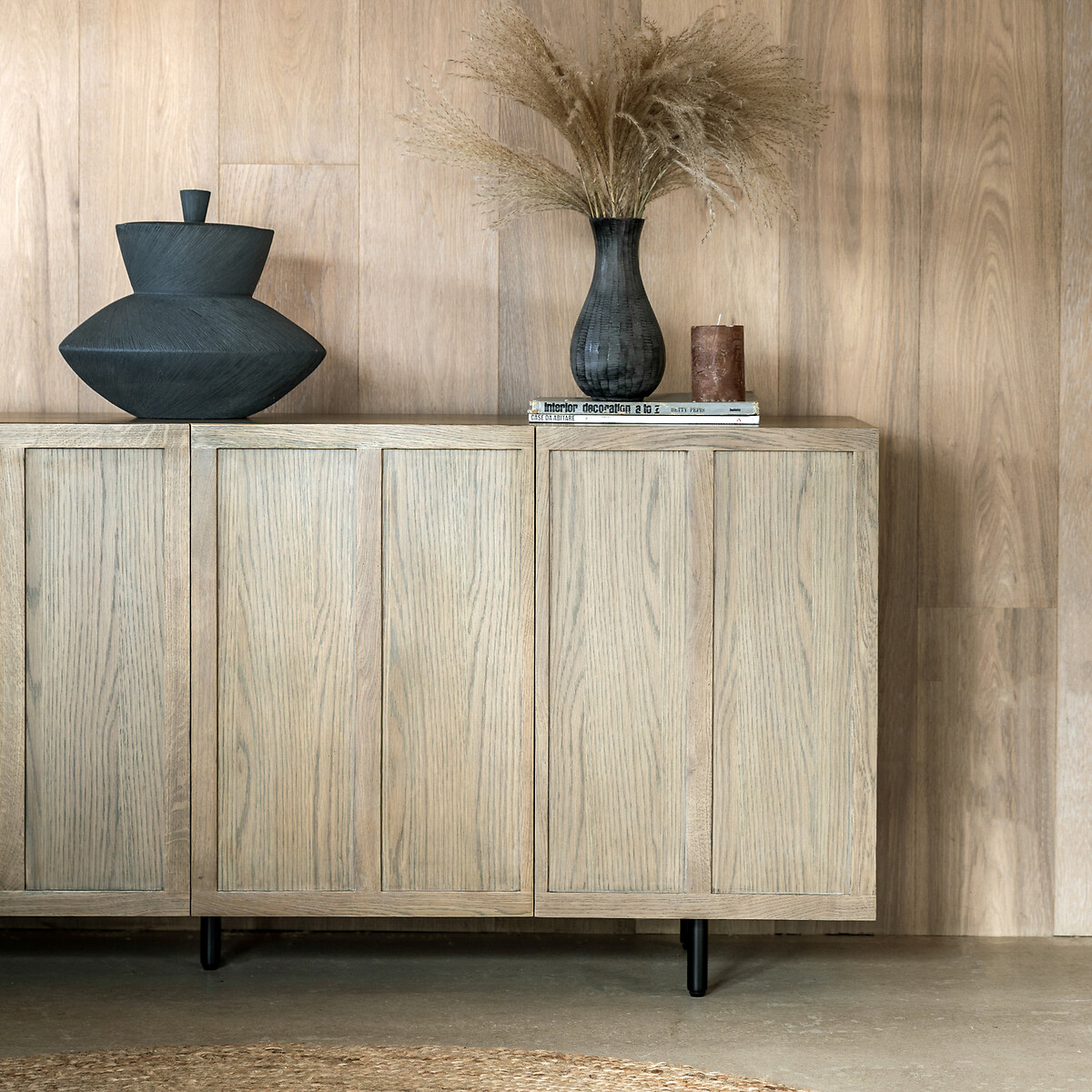 Pasco Panelled Wood Sideboard light wood, ÉDITÉ