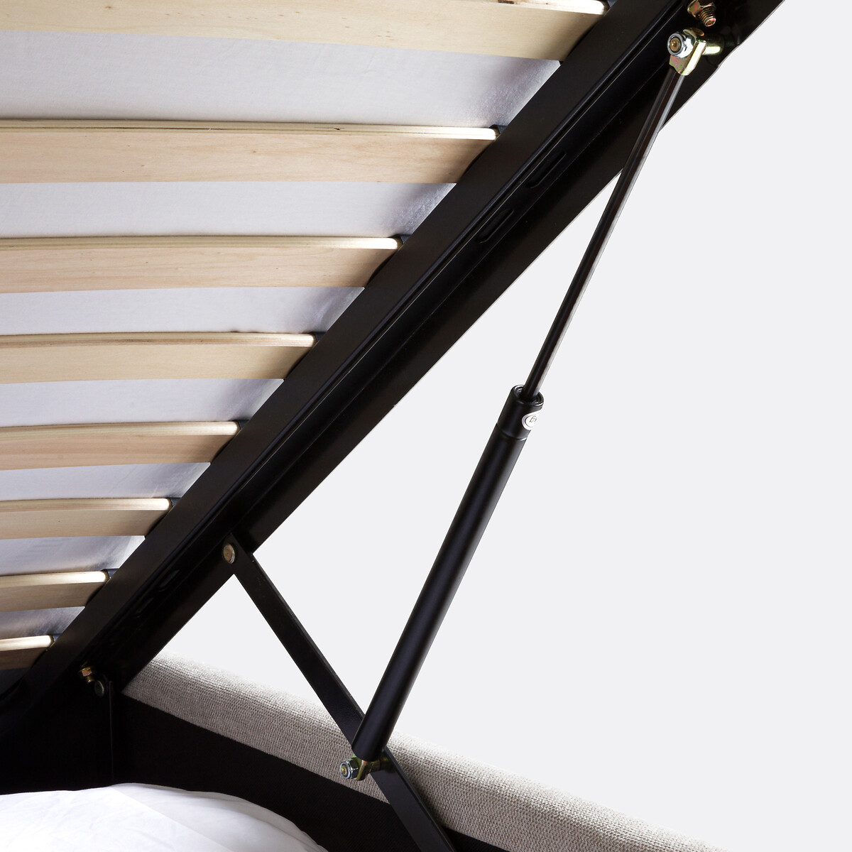 Lit coffre avec sommier relevable, Papilla beige, LA REDOUTE INTERIEURS