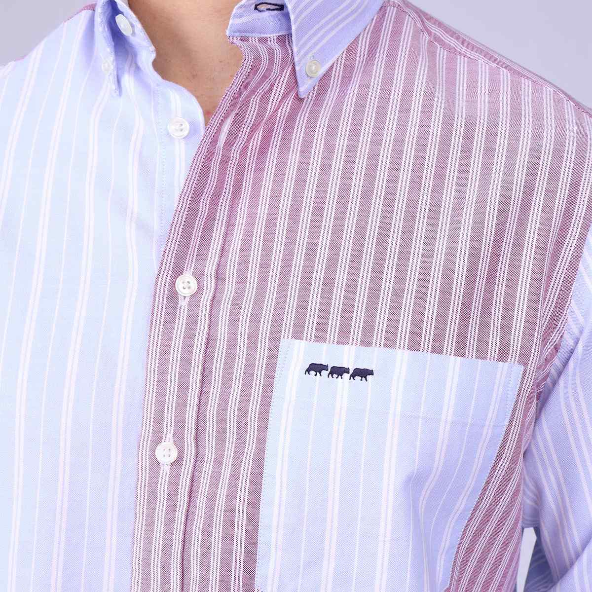 Chemise Oxford patch Humber rouge, MISE AU GREEN