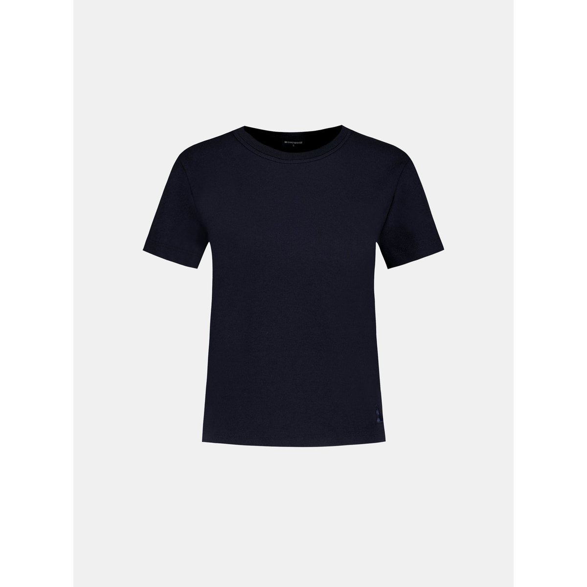 T-shirt crop Essentiel en jersey côtelé Essentiels ton/ton sky captain, LE COQ SPORTIF
