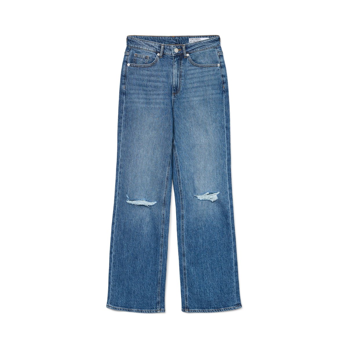Jean À Coupe Large medium blue denim, VERO MODA