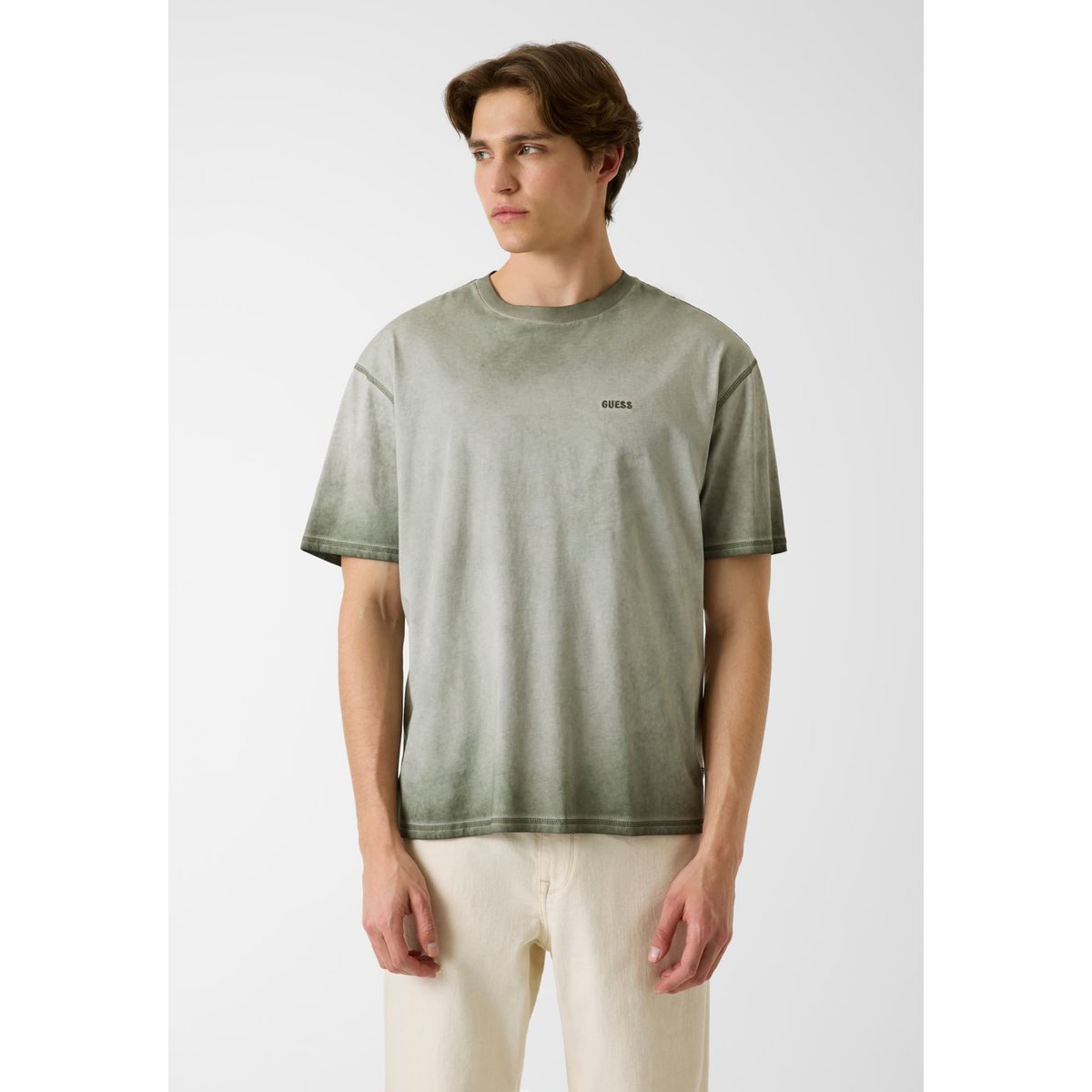 T-Shirt À Coupe Régulière vert multi, GUESS