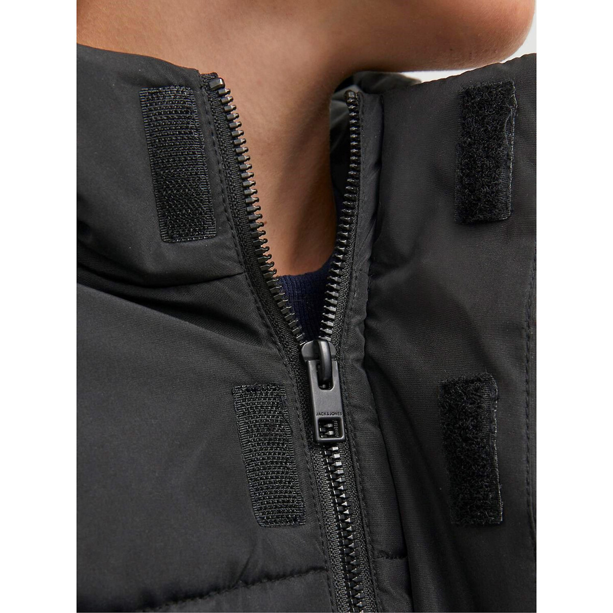 Blusão com capuz preto , JACK & JONES JUNIOR