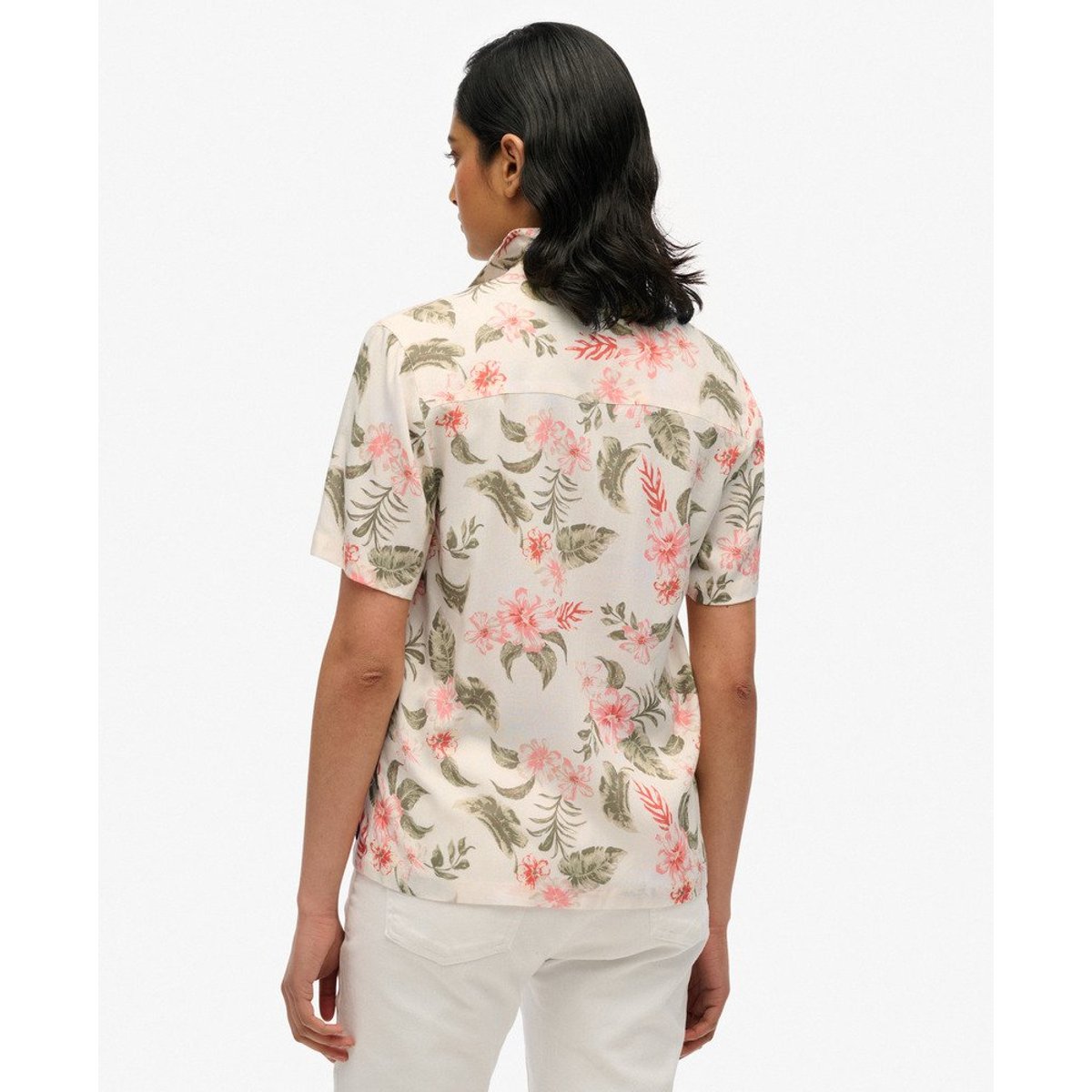 Chemise Beach Resort écru botanique, SUPERDRY