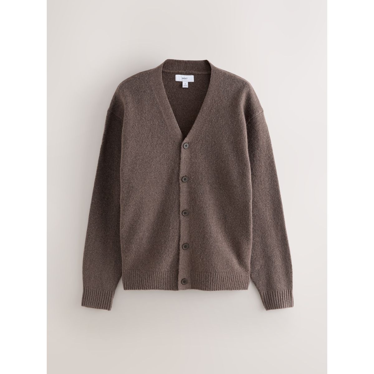 Cardigan décontracté confortable avec laine marron, NEXT