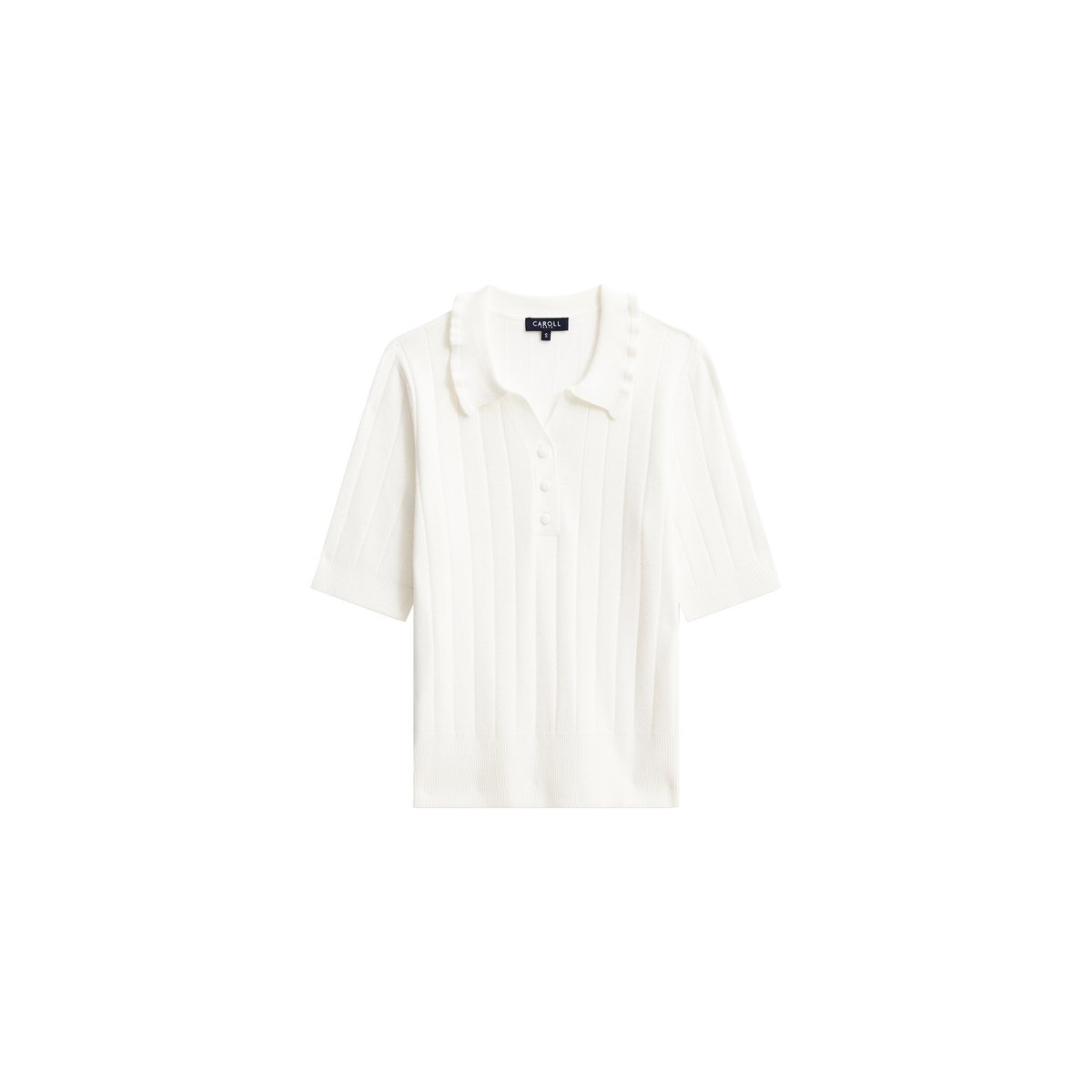 Pull droit court MDANNIE ecru, CAROLL