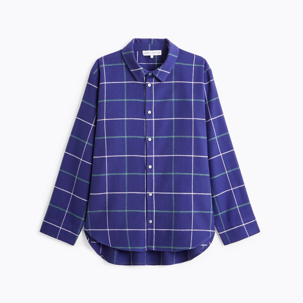 Chemise col classique en flanelle de coton DUO CHAUD boreales, LAURENCE TAVERNIER