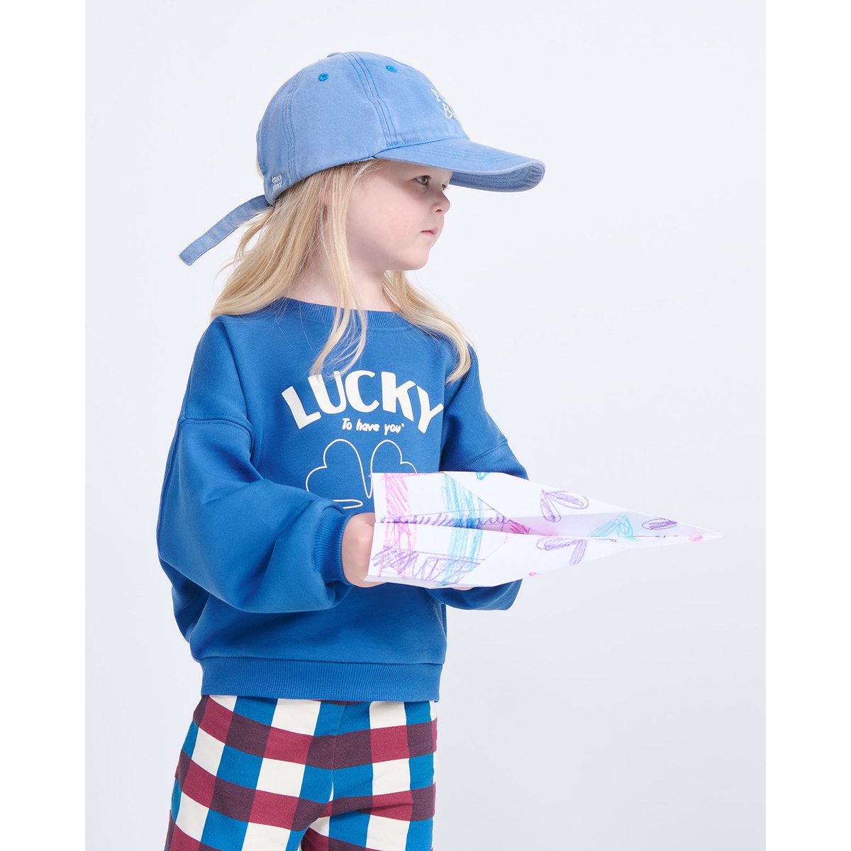 Sweat Lucky is to have you en coton bio bleu workshop, EMOI EMOI