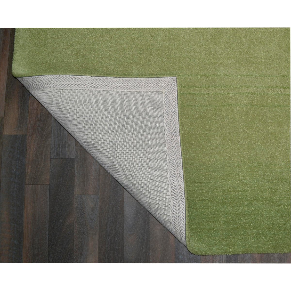 Tapis gabbeh GABURA, tissé à la main, 100% laine naturelle, à bordure vert, THEKO