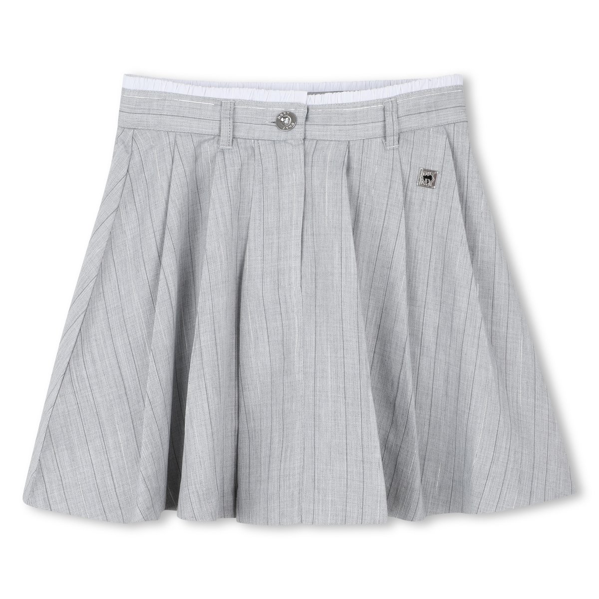 Jupe formelle plissée gris clair chine, DKNY