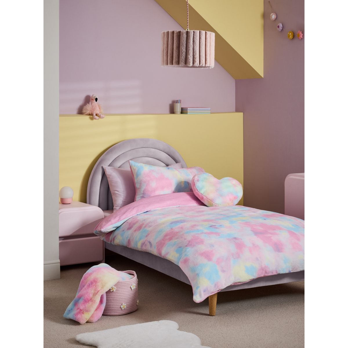 Taie d'oreiller et housse de couette polaire multi ombre, NEXT